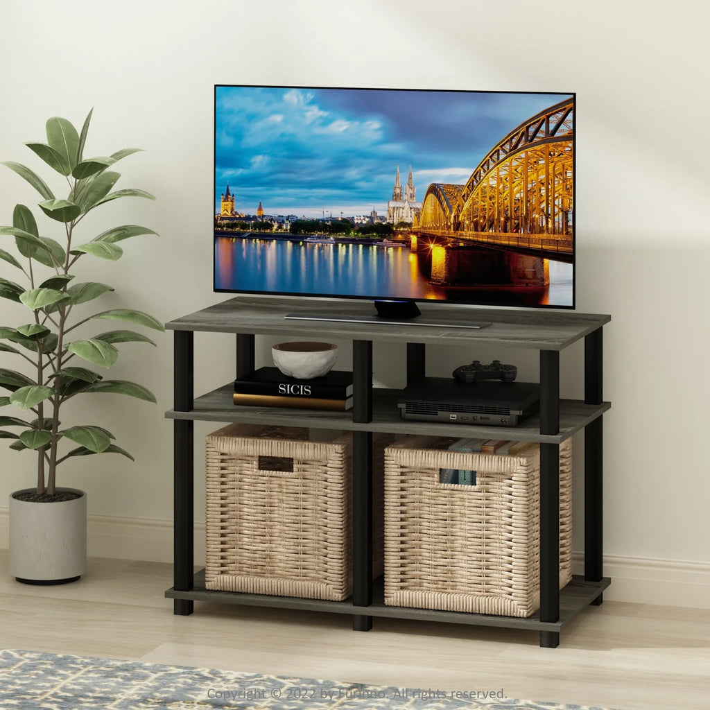 French Oak Black TV Stand up to 40 Inch M364