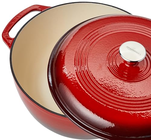Enameled Cast Iron Covered Dutch Oven E656268
