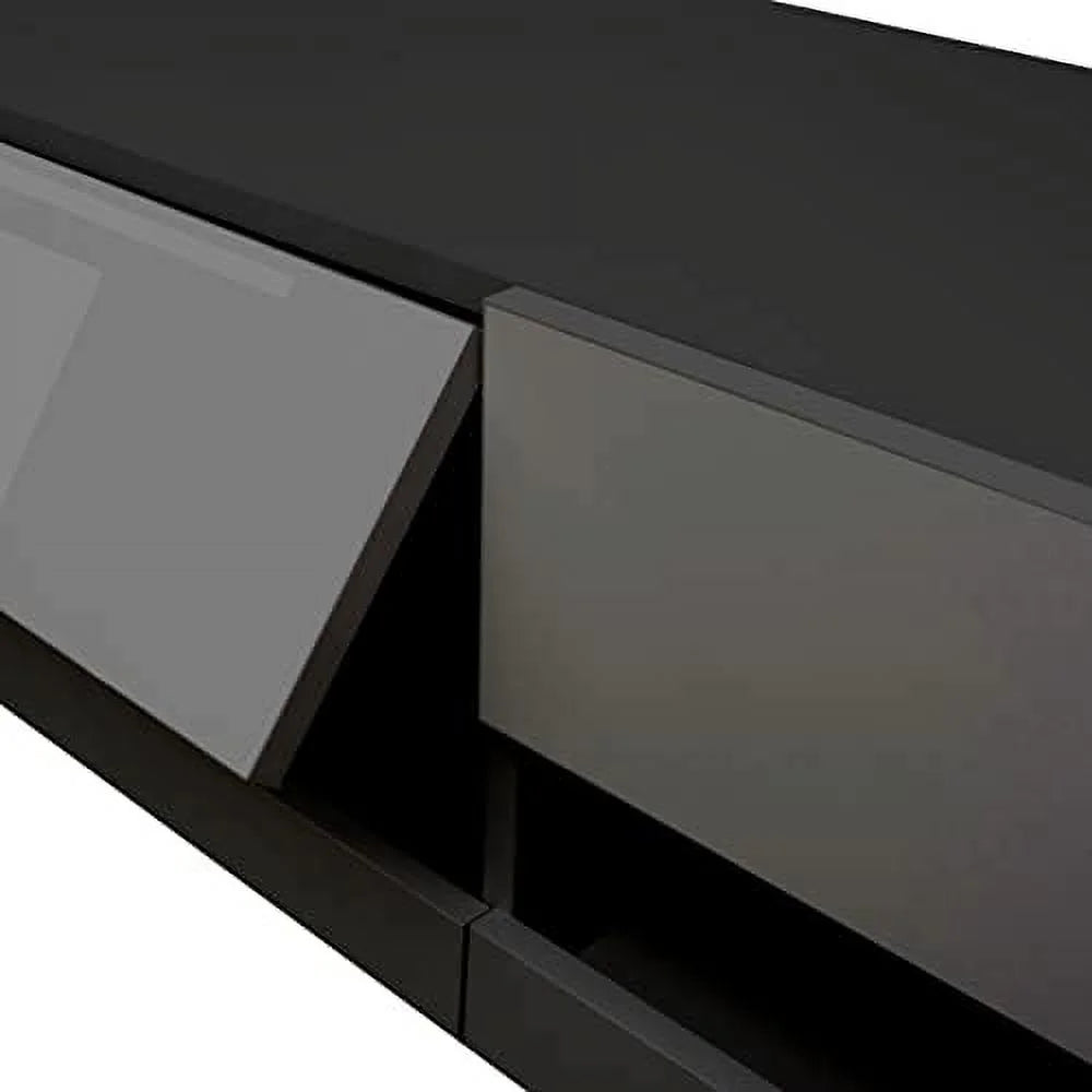 79" Floating TV Stand with 16 Color LEDs 2 Drawers D233529