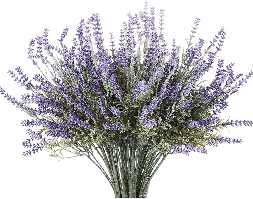 Artificial Lavender 4-Piece Bundle Faux Silk Plants Z4995