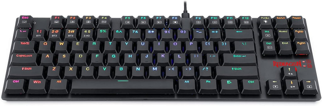 Wireless Mechanical Gaming Keyboard, RGB Backlit, TKL 87 Keys D224