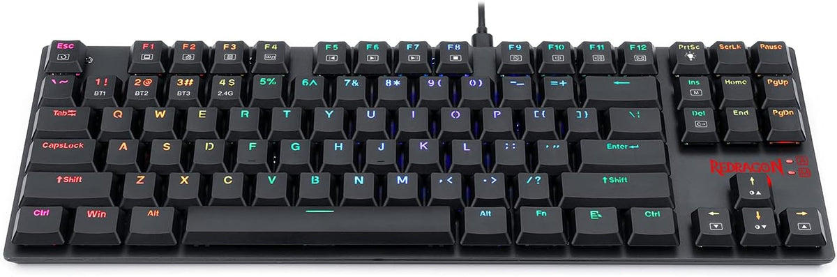 Wireless Mechanical Gaming Keyboard, RGB Backlit, TKL 87 Keys D224