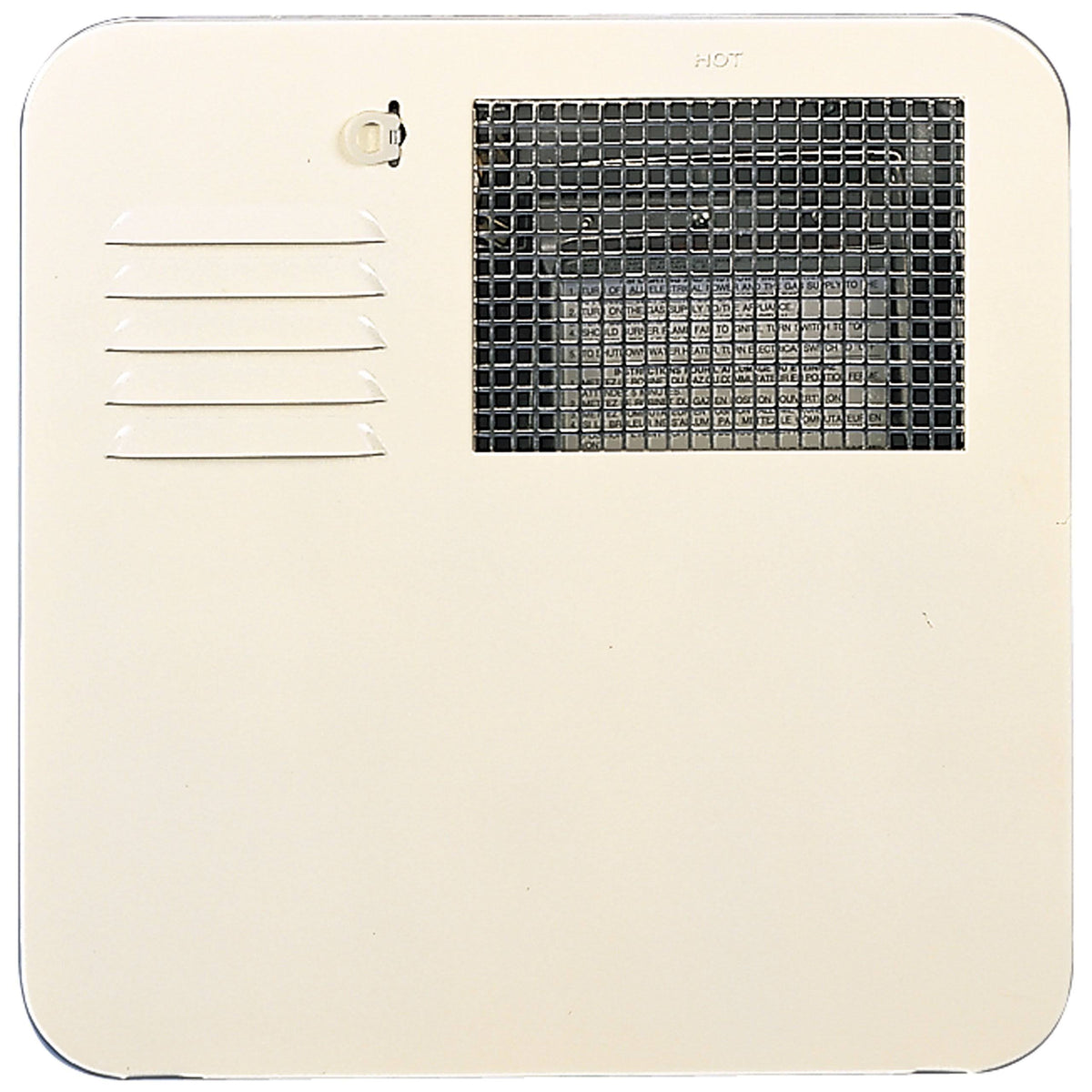Colonial White Water Heater Door R691