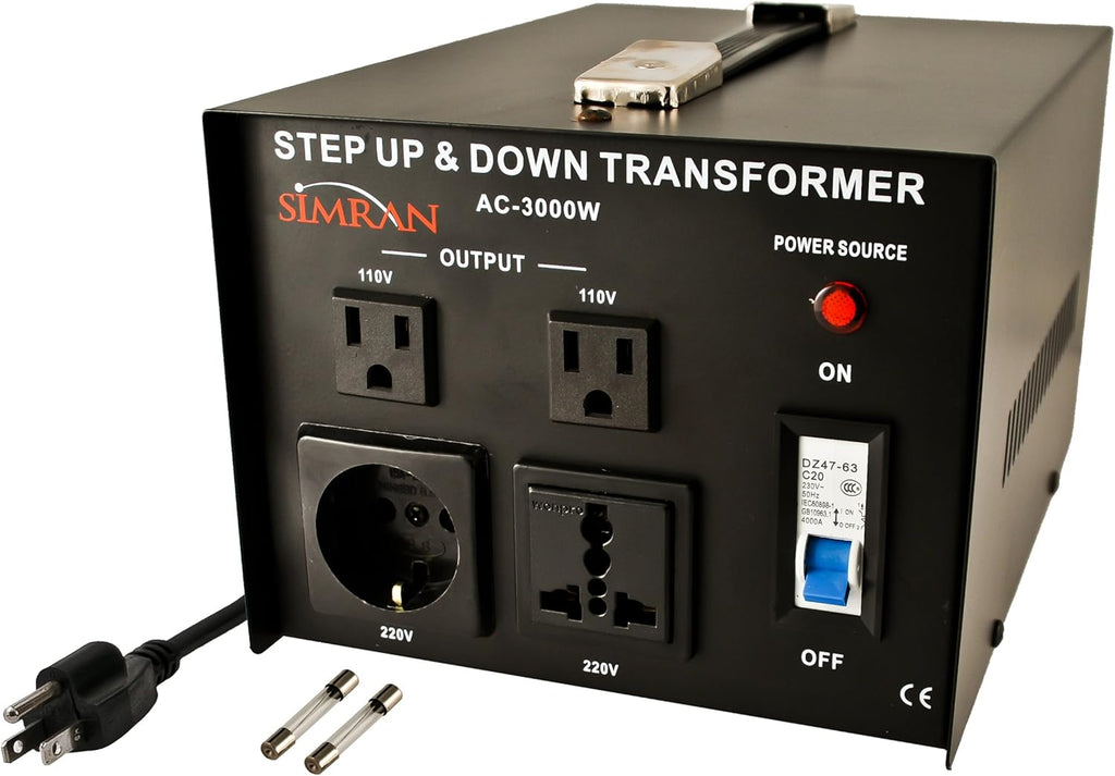 1500 Watt Voltage Power Converter Transformer, Black L134399