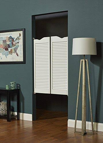 Dixieland Louvered Cafe Interior Swing Wood Door O13428