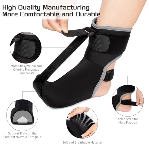 Plantar Fasciitis Night Splint Sock with Massage Ball V4943