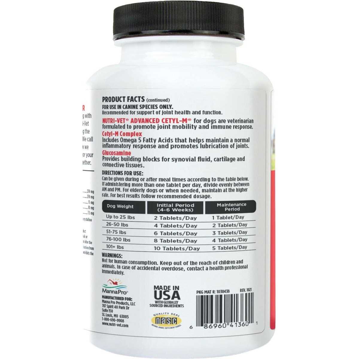 Joint Action Formula for Dogs A846