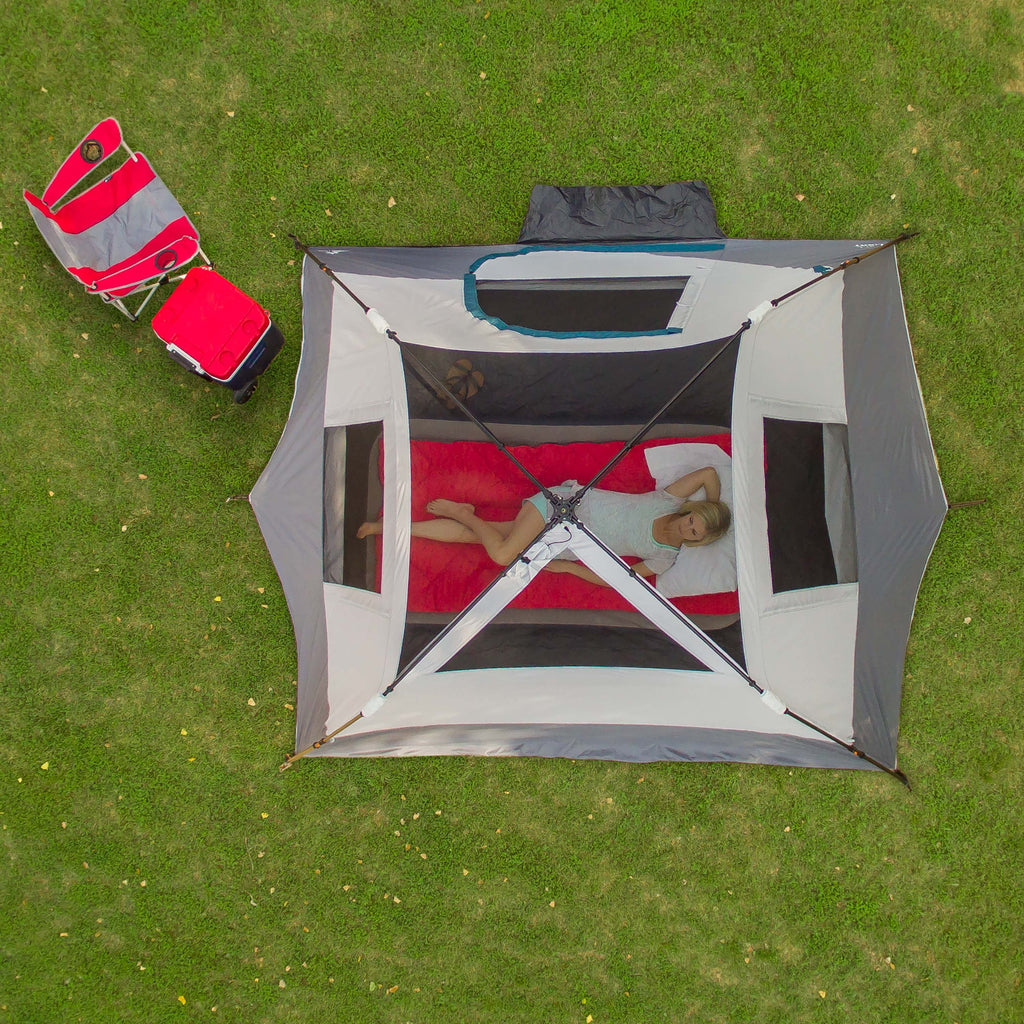 6-Person Instant Cabin Tent with LED Light D665