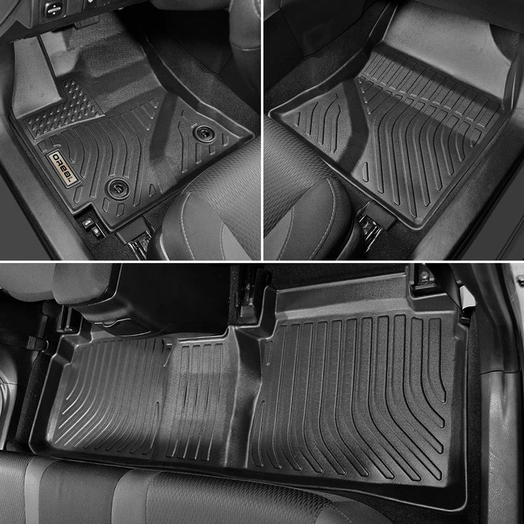 Black Heavy Duty All Weather Floor Mats for Toyota Corolla 2014-2019 Front and Rear Car Carpet O73657