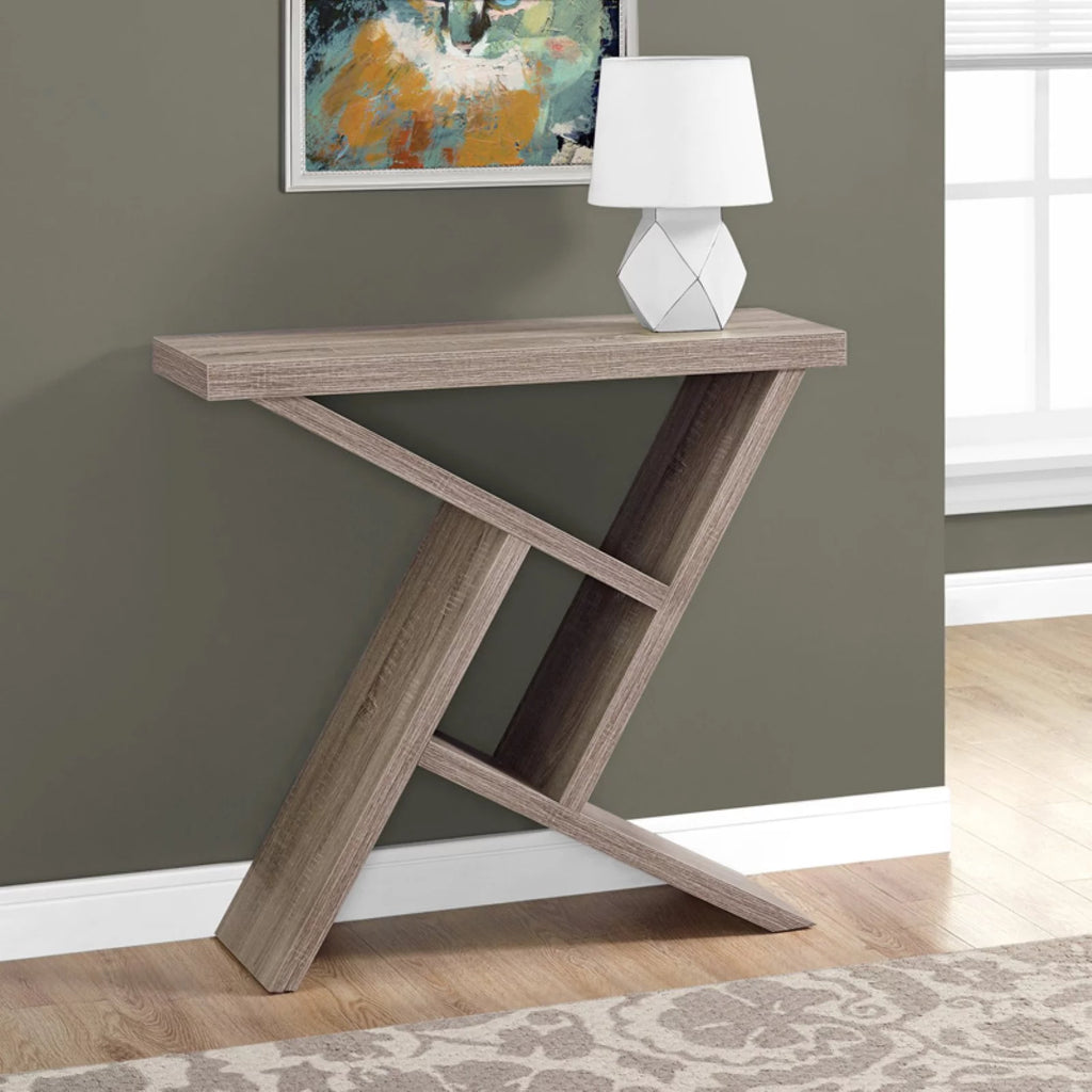 Grey And Black Laminate Accent Table D130972
