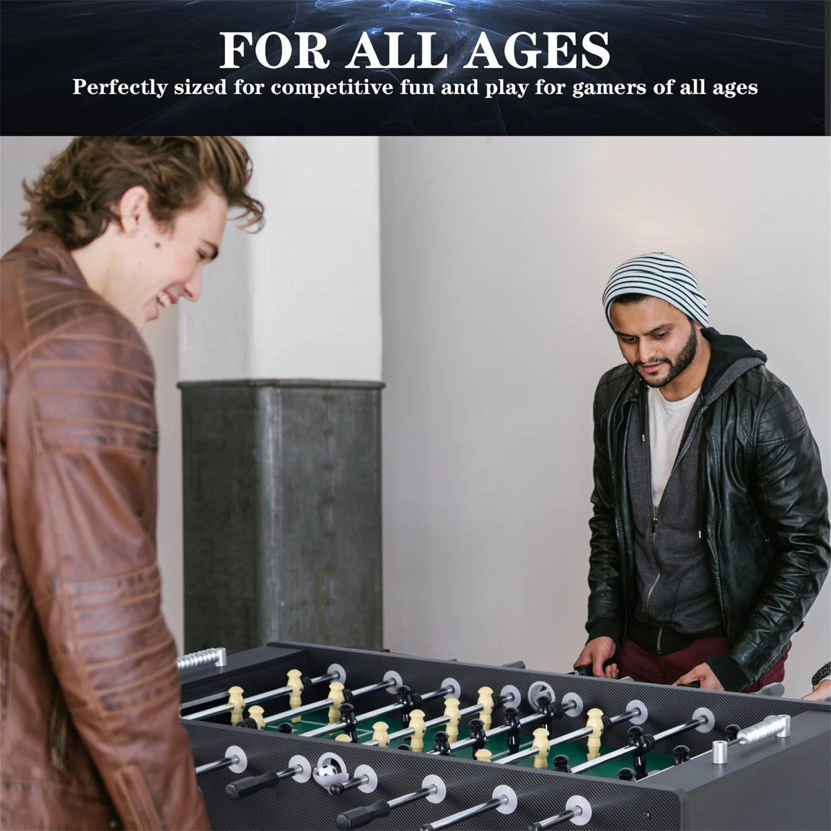 55 Foosball Table with Balls and Leg Levelers Z388
