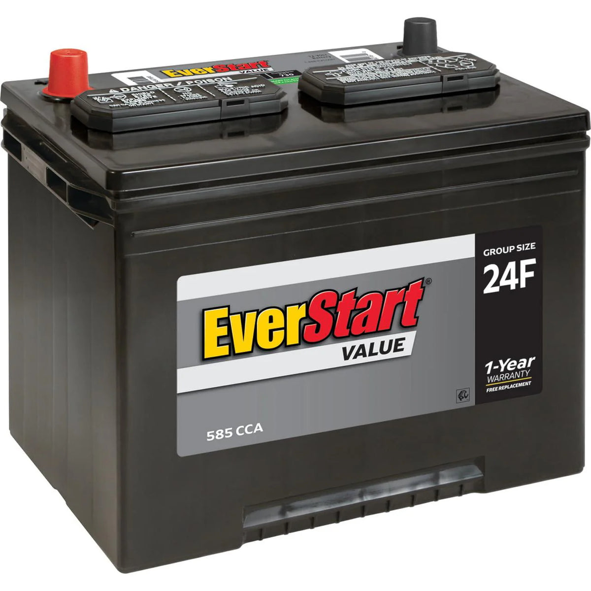 Lead Acid Automotive Battery Group Size 24F 12 Volt 585 CCA Z8428