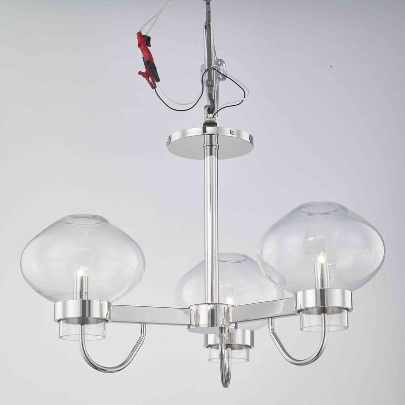 Polished Nickel 3 Light Semi-Flush Mount H85964