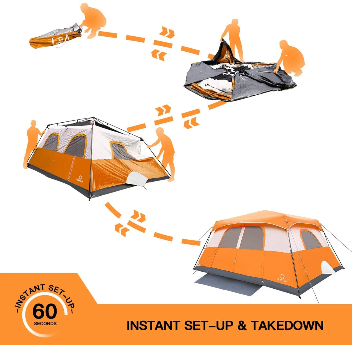 10 Person Waterproof Camping Tent B2128