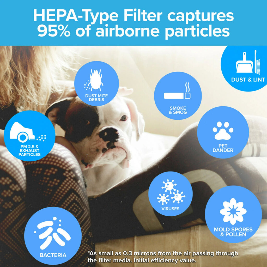 White True HEPA Tower Air Purifier W462