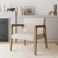 Natural Flax Upholstered Accent Chair with Arms N151914