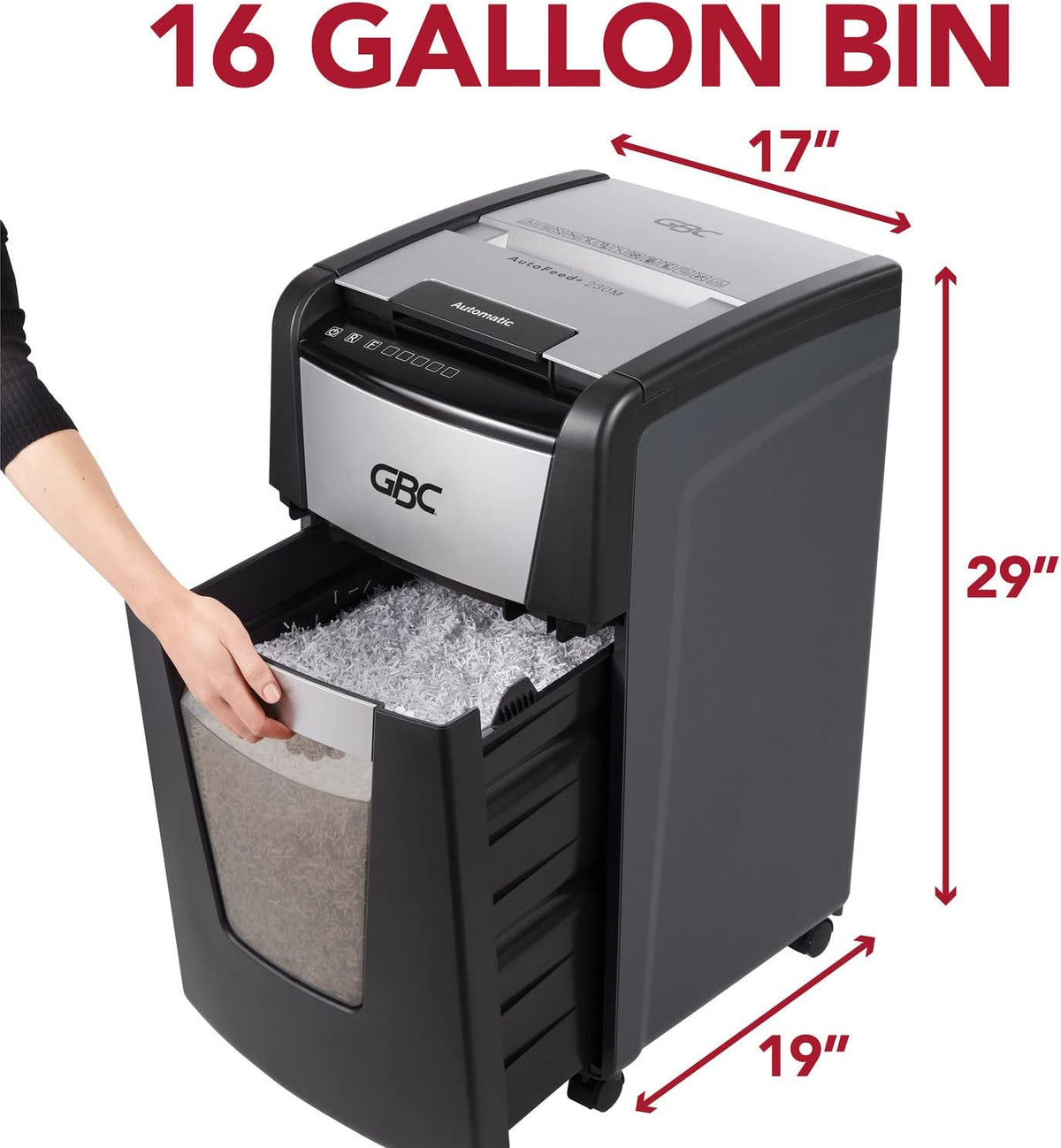Auto Feed 300 Sheet Capacity Micro-Cut Paper Shredder N7845