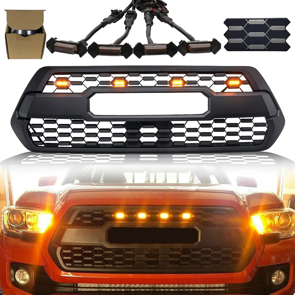 Front Grill with Grey Letters and Amber Lights U417840