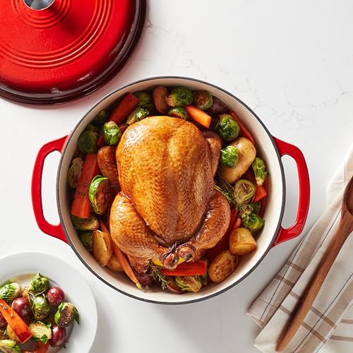 Enameled Cast Iron Covered Dutch Oven E656268
