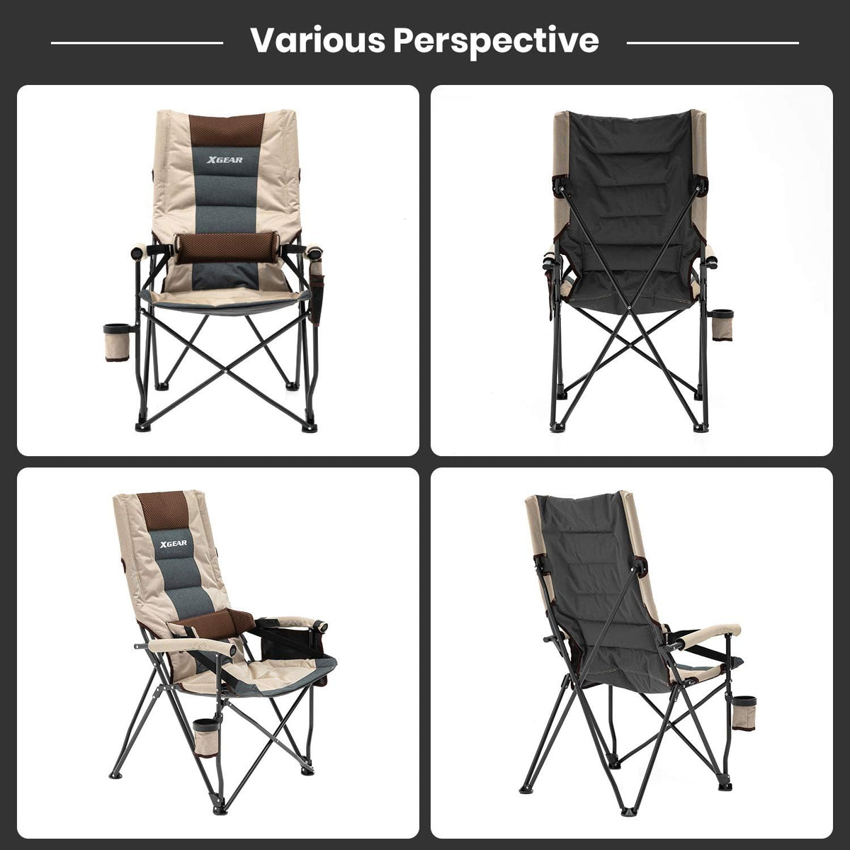 Folding Camp Chair with Lumbar Support Z8151