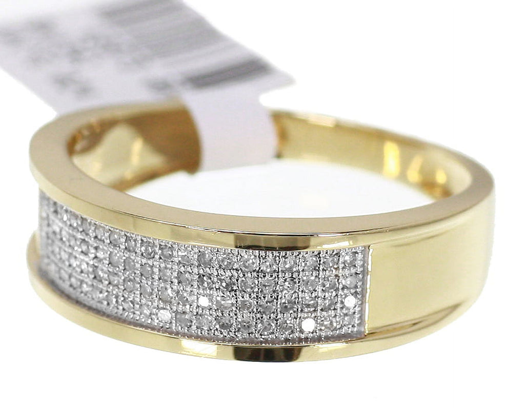 10K Yellow Gold Pave Diamond Ring Y851097