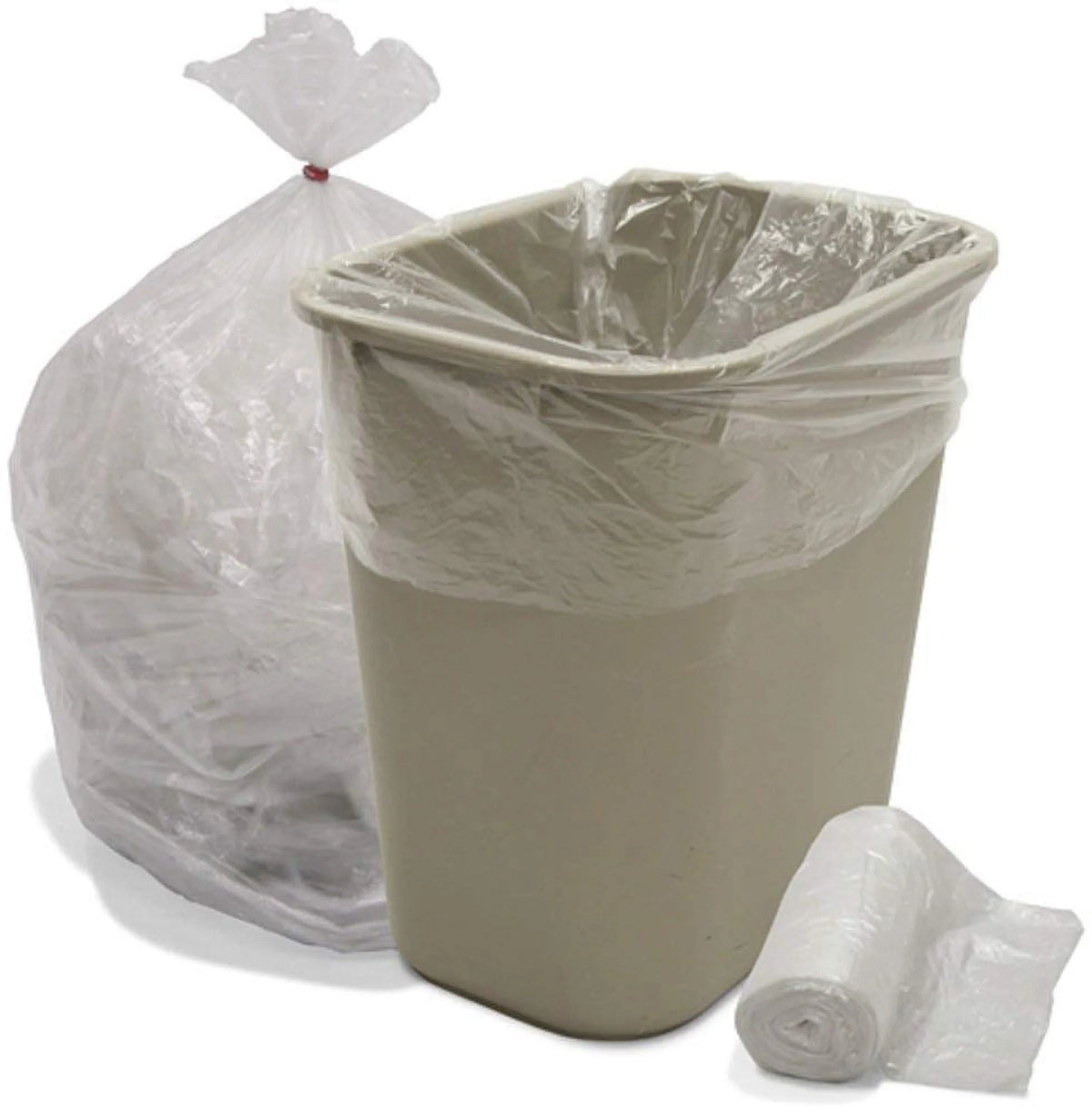 Clear 6 Micron High Density Trash Can Liner C9941