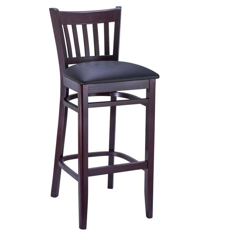 Mahogany Brown Vertical Bar Stool R87080