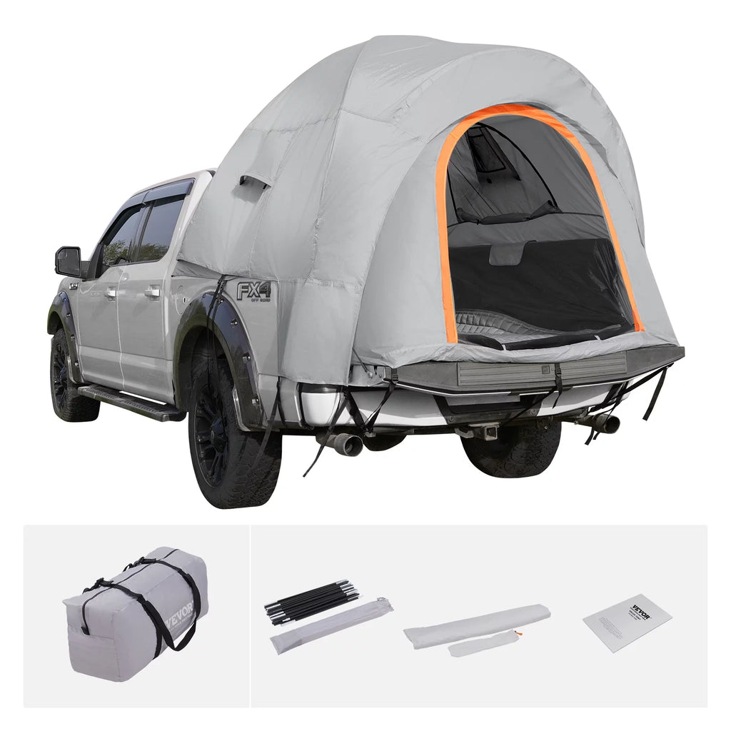 Waterproof Pickup Truck Bed Tent with Rainfly Carry Bag V44135