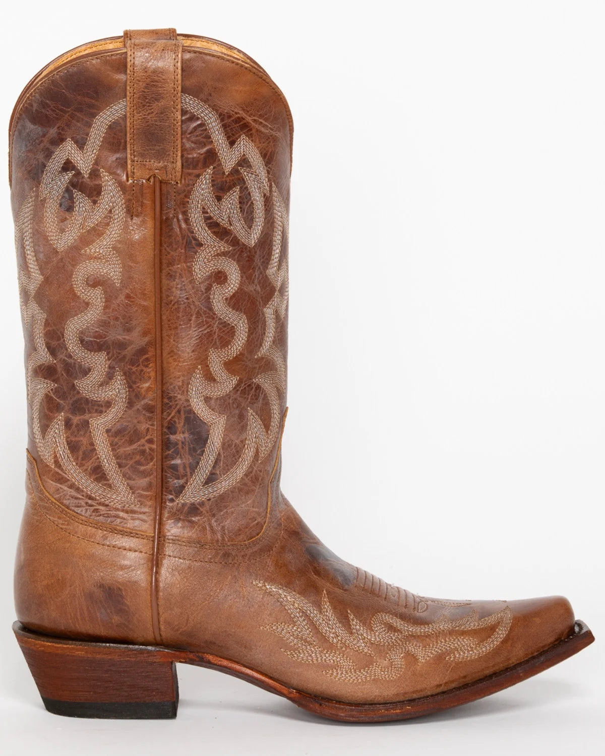 Vintage Cowboy Boot Snip Toe Tan J61527