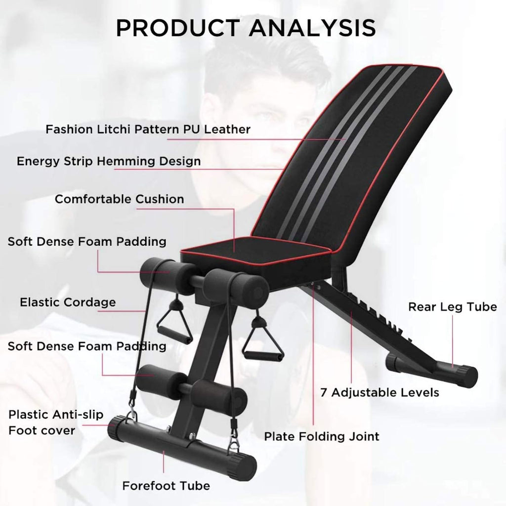 Folding Adjustable Weight Bench I361925