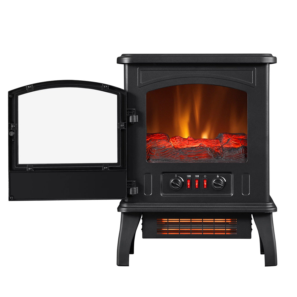 Infrared Quartz Electric Fireplace Stove Heater B153131