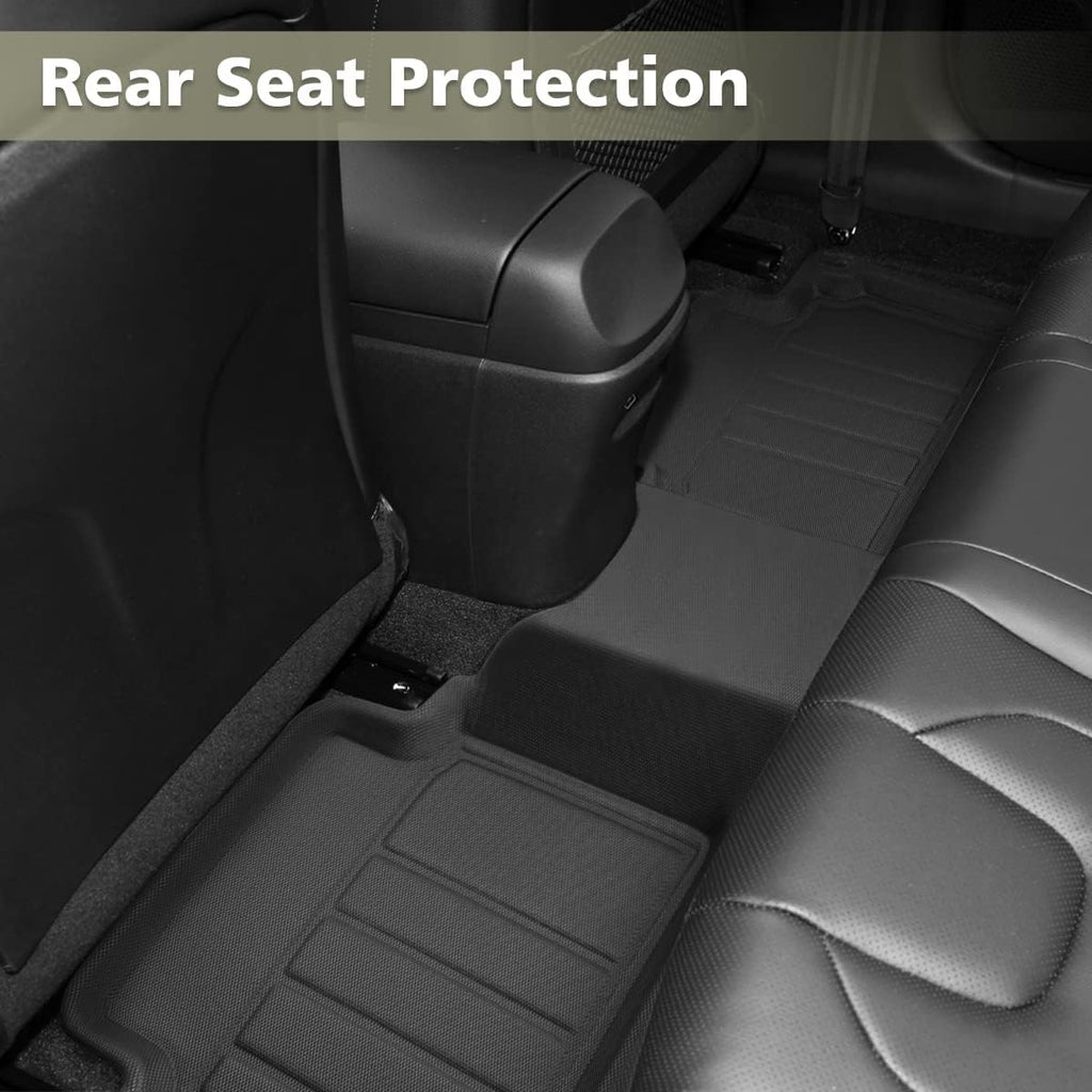 All Weather TPE Car Floor Mats Cargo Liner Black G97069