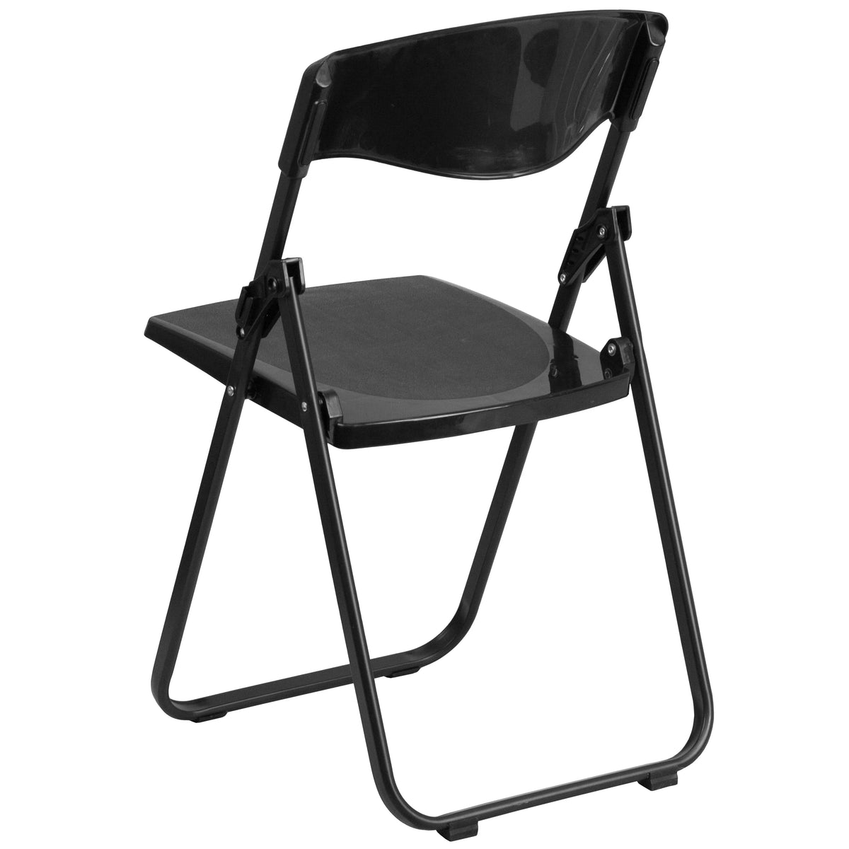 2 Pack Heavy Duty Black Plastic Folding Chair A652144
