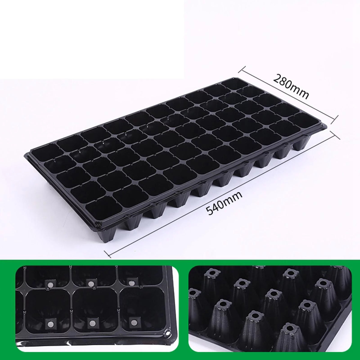 10 Pieces Seedling Trays with Holes Y196621