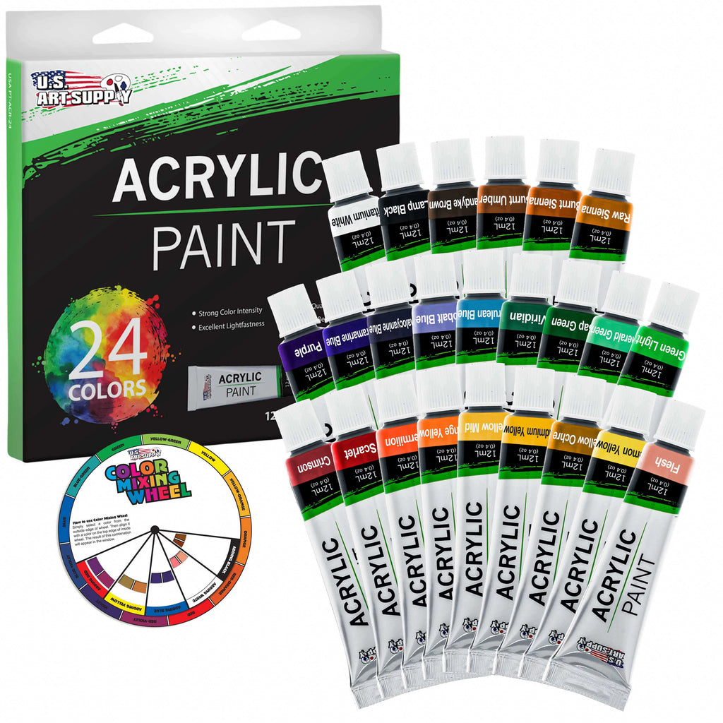 72-Piece Acrylic Painting Set with Easel and Brushes N527