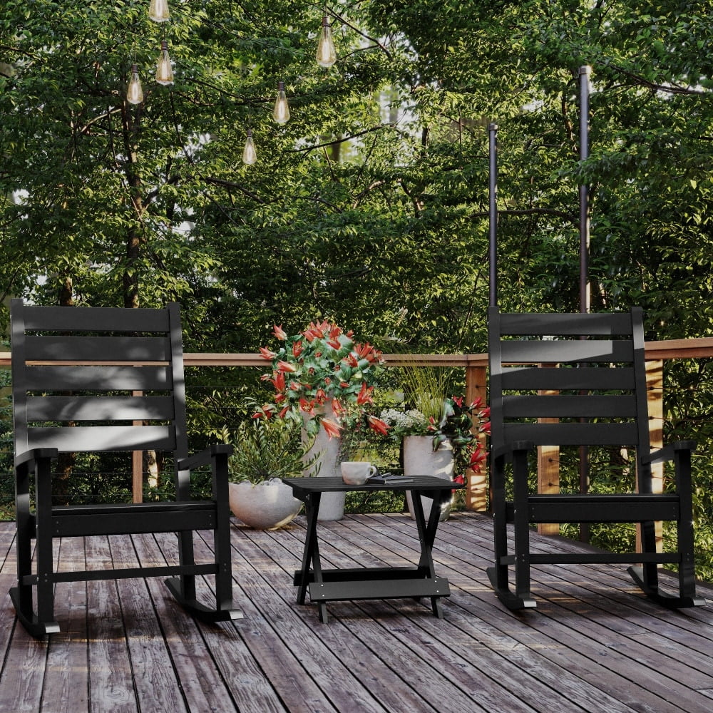 All-Weather Portable Folding Side Table Gray H9371