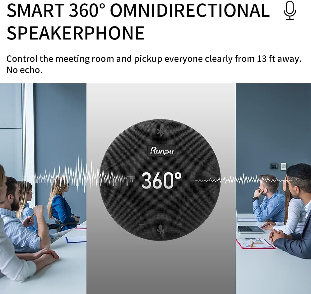 HD1080P PTZ Conference Room Camera and Wireless Bluetooth USB Conference Microphone and Speaker M1711