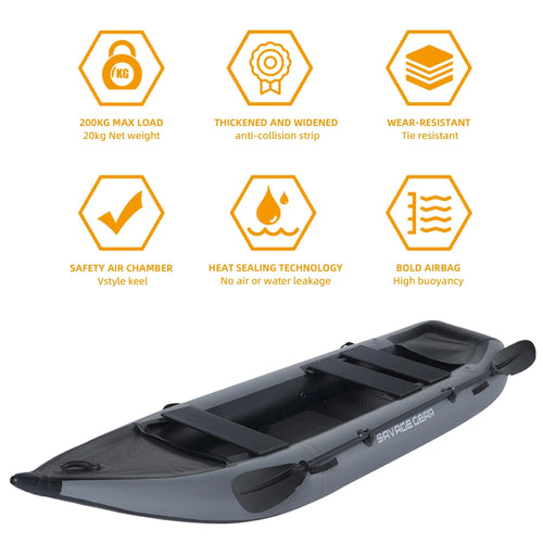 2 Person Inflatable PVC Kayak Boat with Pump and Paddle U879