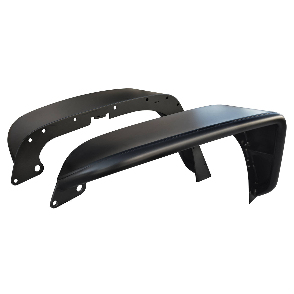 Black Steel Front Crusher Flares O849