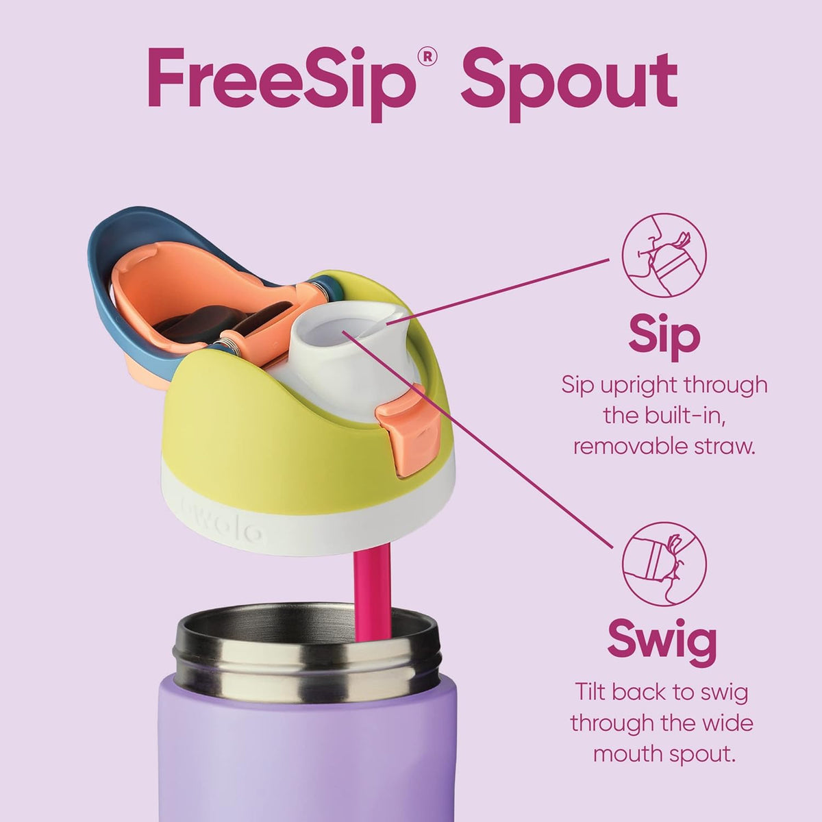24-Ounce Insulated Stainless Steel Water Bottle U94310