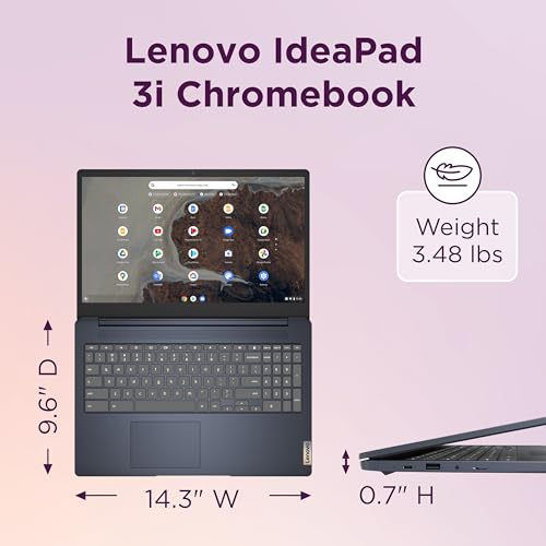 15.6" FHD Chromebook with Intel Celeron N4500, 8GB RAM, 64GB eMMC, Abyss Blue R650907