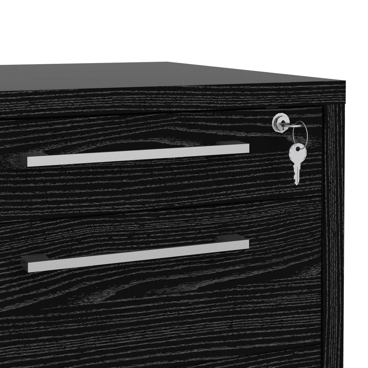 White 3 Drawer Mobile File Cabinet W88369