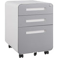 Black 3 Drawer Mobile File Cabinet E34688
