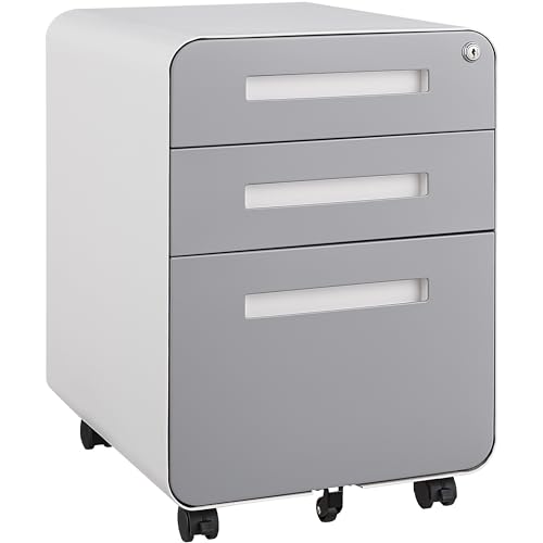Black 3 Drawer Mobile File Cabinet E34688