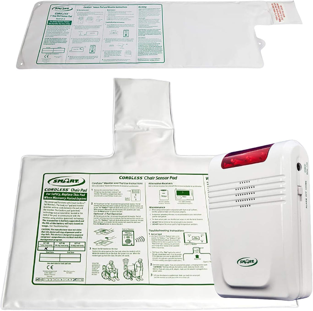 Wireless Alarm with Bed Sensor Pad and Chair Sensor Pad A35347