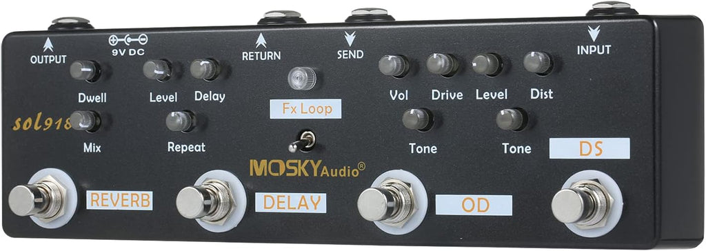 5-in-1 Multi Effect Guitar Pedal W9999