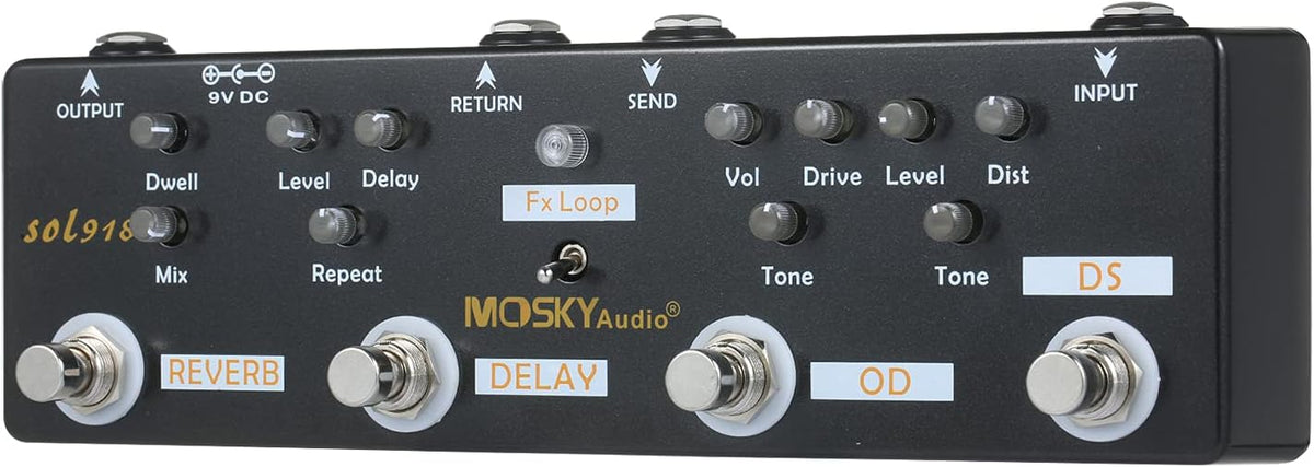 5-in-1 Multi Effect Guitar Pedal W9999