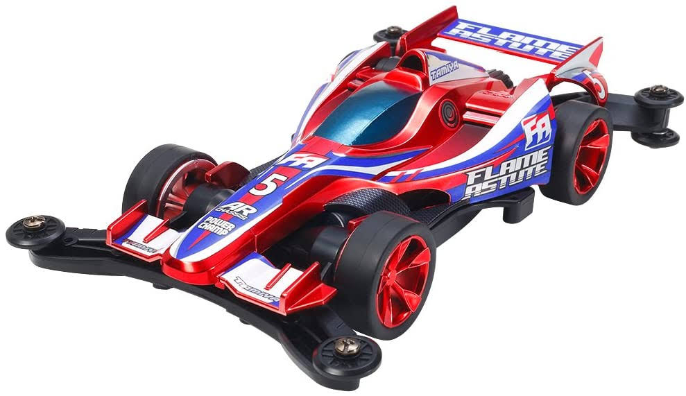 Mini 4WD Frame Astute Red Metallic with Carbon Reinforced Wheels J468