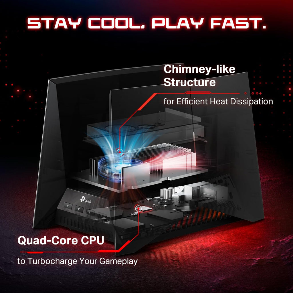 Tri-Band BE19000 Wi-Fi 7 Gaming Router with 2×10G + 4×2.5G Ports V369007