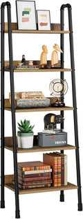 5 Tier Wood Ladder Shelf Z90589